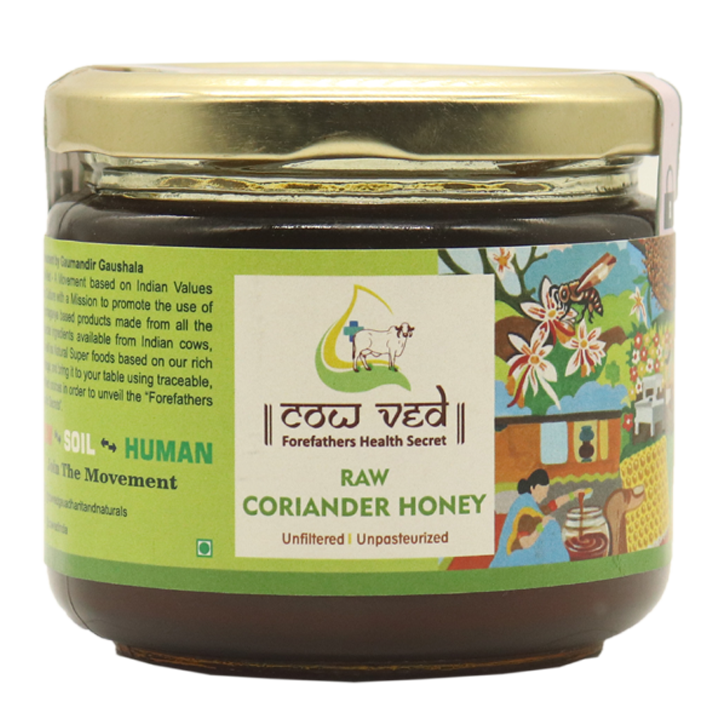 Coriander Honey, Mono Floral, Unfiltered, Unpasterised, Raw - 350 Gms