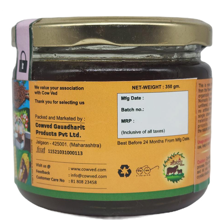 Mustard Honey, Mono Floral, Unfiltered, Unpasterised, Raw - 350 Gms