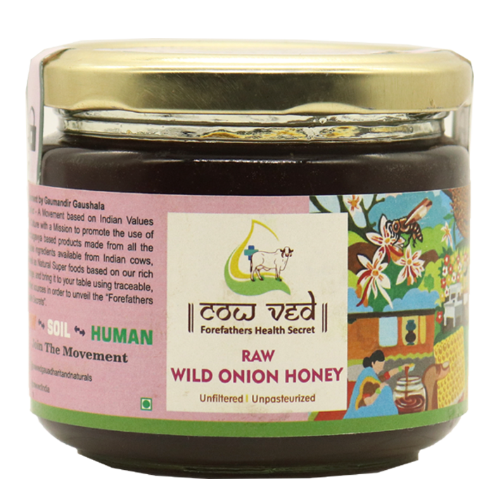 Wild Onion Honey,, Unfiltered, Unpasterised, Raw, - 350 Gms