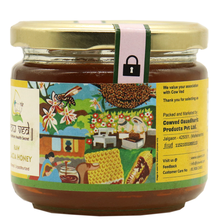 Acacia Honey, Mono Floral, Unfiltered, Unpasterised, Raw - 350 Gms