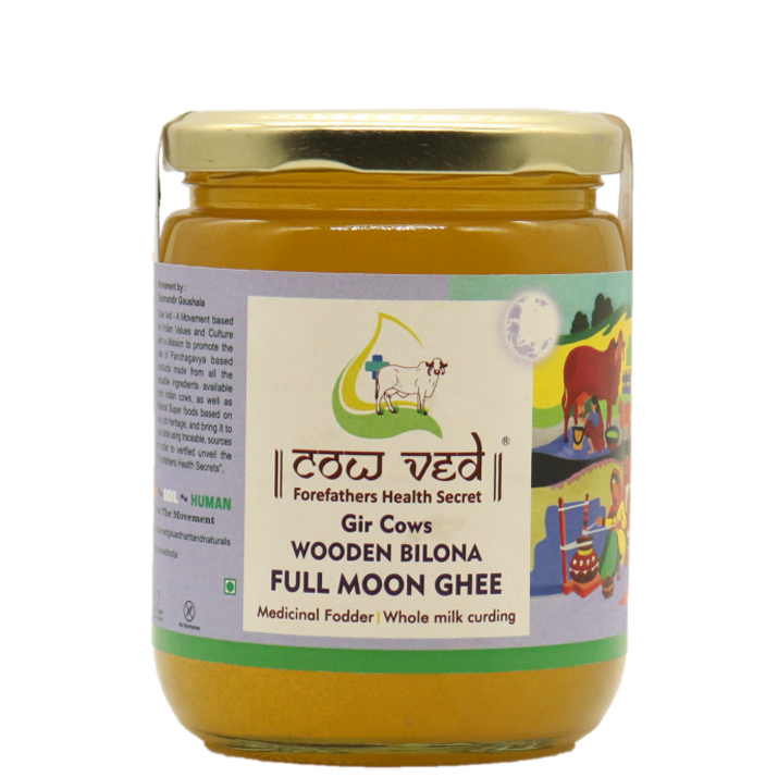 Full Moon Wooden Bilona Ghee (A2 Gir Cows ), Cultured Process